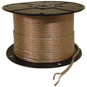 American Terminal  (PF-SW16-1000) - 16 AWG Speaker Wire, Clear, Per Foot, Hookup Wire