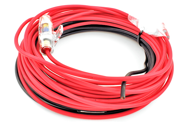 Bob's CB (TGT-HW830-RD-BL) - 30ft 8 AWG Hookup Kit, Red/Black Wire, 60 Amp Mini ANL Fuse and Fuse Holder, Hookup Wire