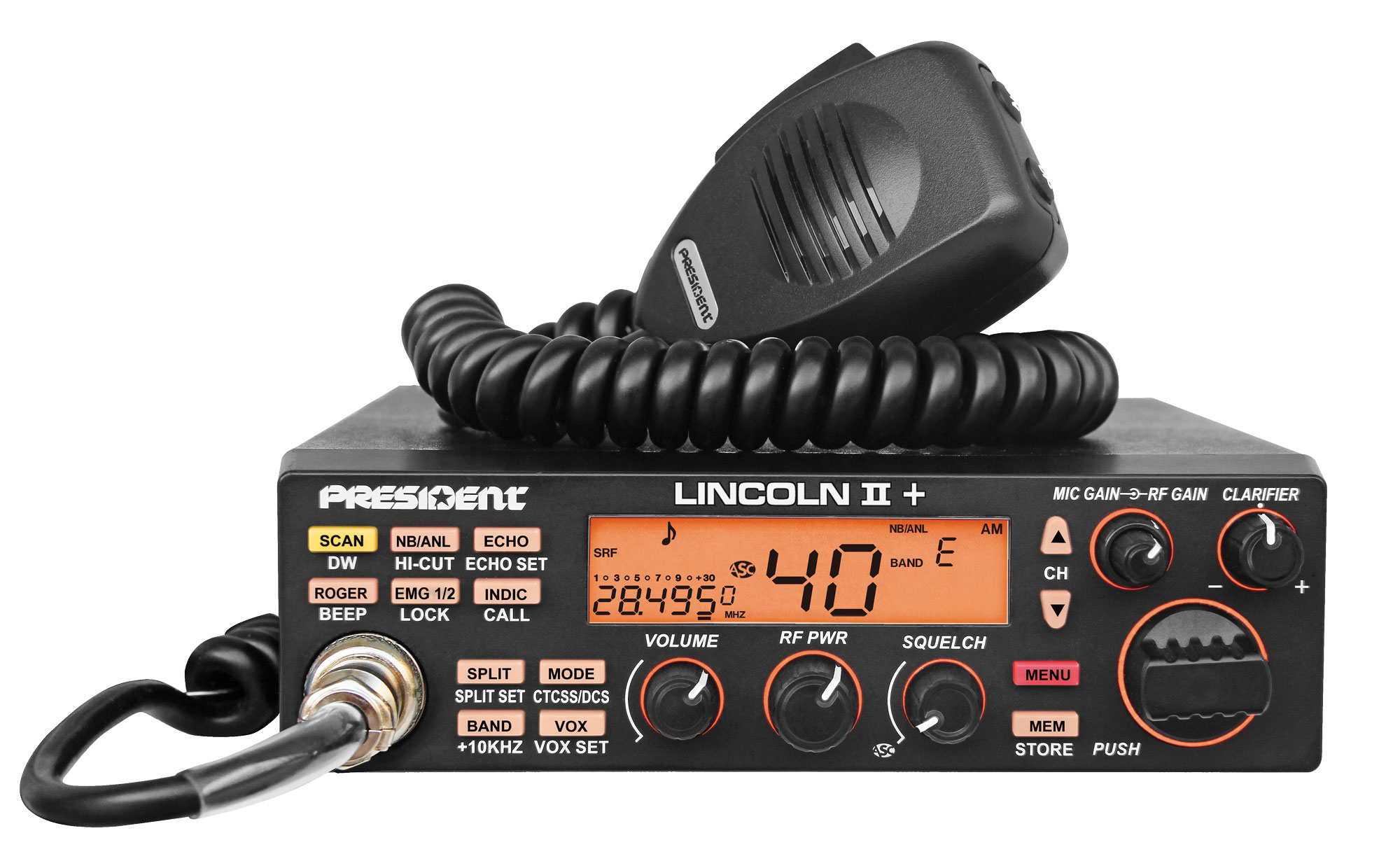 Top Gun Technologies (QUAD-5 Limited Edition) - All Mode,  AM/FM/USB/LSB/CW/PA, Black, 10 Meter Amateur Mobile Radios