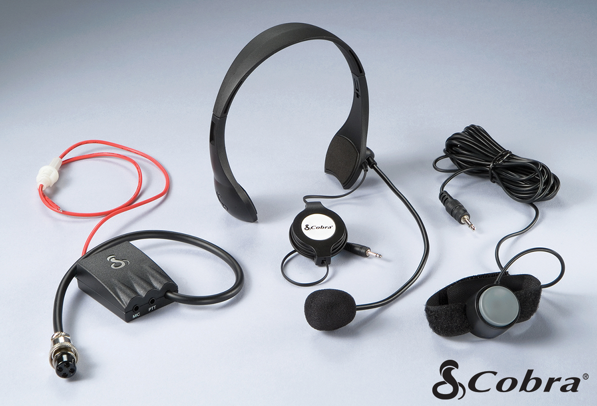 Cobra (CA MS4) Remote Mount CB Microphone System, Black, Factory