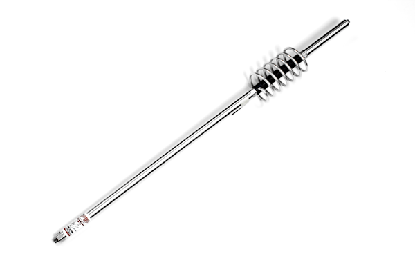 Predator 10-K (K-1-22) - Light-Weight Aircraft Aluminum Construction,  Round Coil, Tunable, 22in Shaft, 58in Stainless Steel Whip, 10K Watt, 26-28MHz, Center Loaded, Mobile CB Antennas
