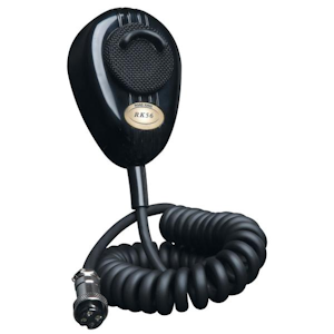 RoadKing (RK56P-BK-4-COB) - Noise Canceling CB Microphone, Black, Professionally Wired In-House, 4-Pin Cobra-Uniden, Mobile Comm. Microphones