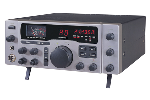Galaxy (DX 2547)  - Deluxe Base Station,  Frequency Counter, Instant Channel 9/19, Large Meter, Operates on Both AC and DC, AM/USB/LSB/PA, 40 Channel, Base CB Radios