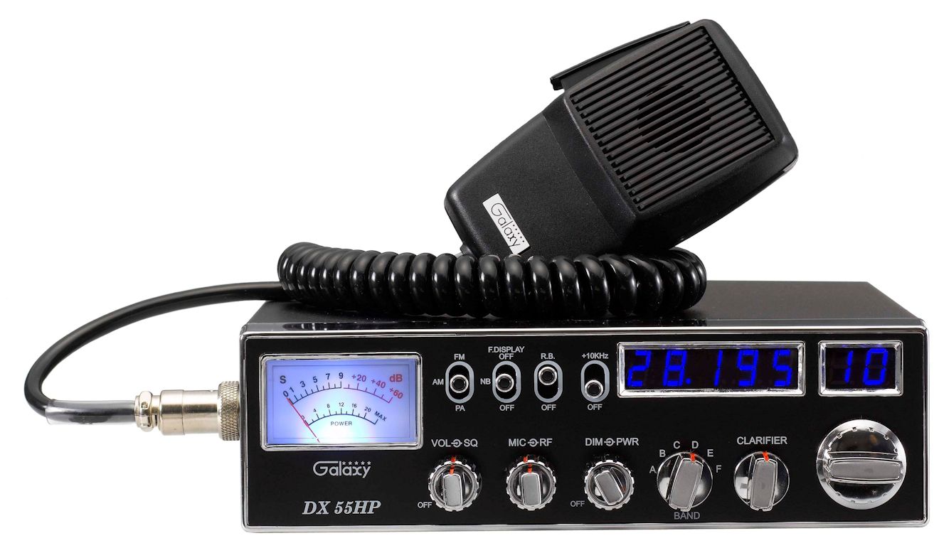 ~galaxy Dx 55hp Amfmpa Black 10 Meter Amateur Mobile Radios 