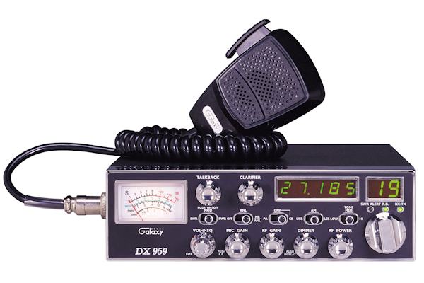Galaxy (DX 959)  - Transceiver With Frequency Counter, Large Meter, Talk Back, High SWR Alert Circuit, AM/USB/LSB/PA, 40 Channel, Mobile CB Radios