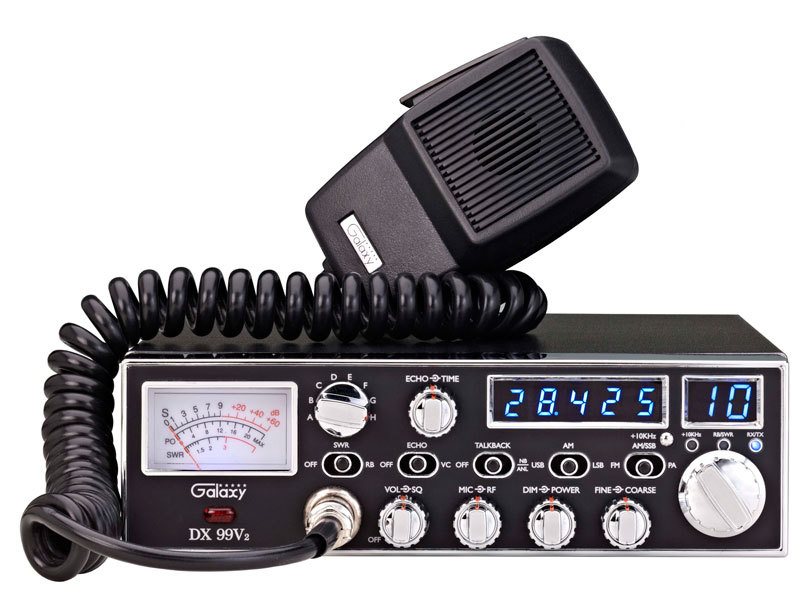 Galaxy Dx 99v2 Amfmusblsbpa Black 10 Meter Amateur Mobile Radios 