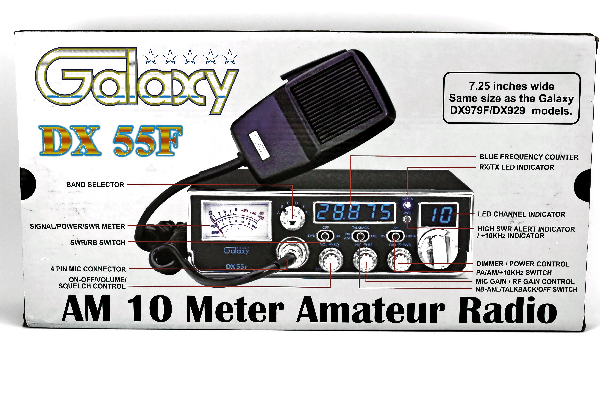 Galaxy Dx 55f Ampa Black 10 Meter Amateur Mobile Radios 