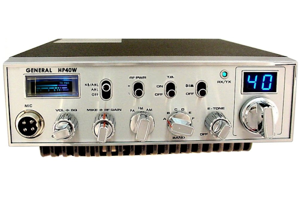 General (HP 40W) - AM/FM/PA, Black, 10 Meter Amateur Mobile Radios