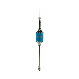 Hustler (SCB-BLUE) -  Tunable, Large Efficient Coil with Stainless Steel Spring on Top, 22in Shaft, 46in Tall, Blue, 1000 Watt, Center Loaded, Mobile CB Antennas
