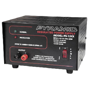 Pyramid (PS-12KX) - 10-Amp Power Supply w/Screw Terminal Connectors, Power Supplies