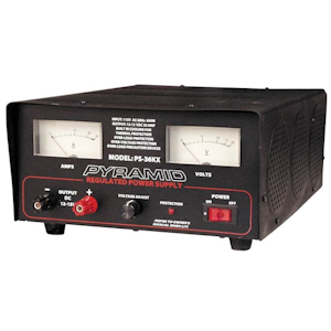 Pyramid (PS-36KX) - 32-Amp Adjustable Power Supply with Built-In Cooling Fan, Power Supplies