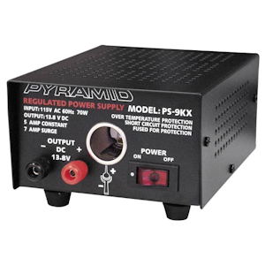 Pyramid (PS-9KX) - 5-Amp Power Supply w/Cigarette Lighter Plug, Power Supplies