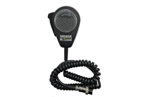 Driver Extreme (DRX-6560) - DX656 Dynamic Noise Cancelling Microphone, Black with Chrome Mesh Grill, Factory Wired, 4-Pin Cobra-Uniden, Mobile Comm. Microphones