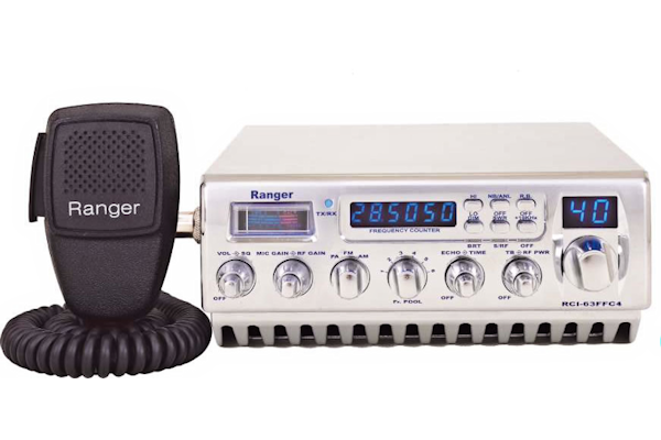 Ranger (RCI-63FFC4) - AM/FM/PA, Chrome, 10 Meter Amateur Mobile Radio