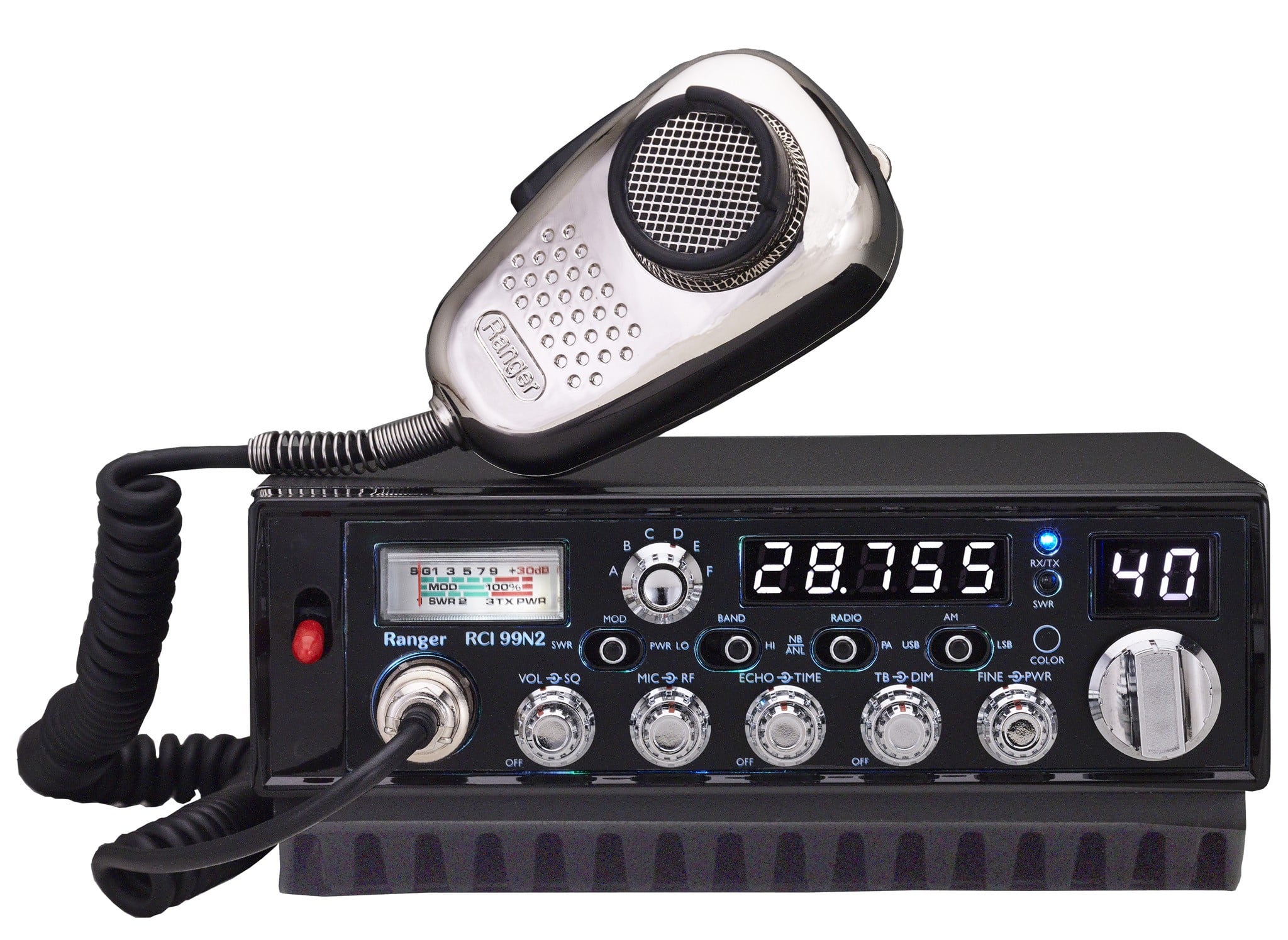 Top Gun Technologies (QUAD-5 Limited Edition) - All Mode,  AM/FM/USB/LSB/CW/PA, Black, 10 Meter Amateur Mobile Radios