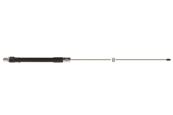 Hammer Head (HH52-4B) - Standard Loading Coil,  Factory Tuned and Field Adjustable, Stainless Steel Whip, 48in Tall, Black, 1500 Watt, Bottom Loaded, Mobile CB Antennas
