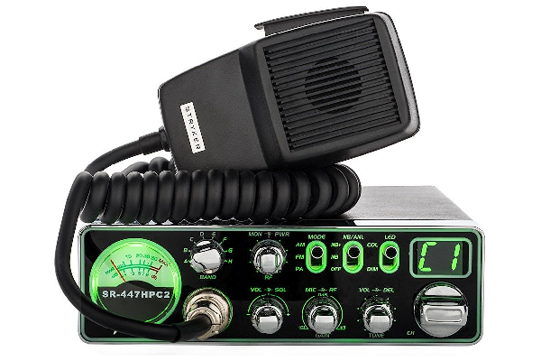 Stryker (SR-447HPC2) - AM/FM/PA, 7-Color LED Backlit Display, Compact, Black, Factory Warranty Only, 10 Meter Mobile Amateur Radios