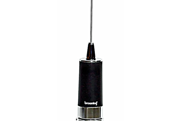Browning (BR-140-B) - NMO Low Band Antenna, Tunable, 49in 2.5mm Black Chrome Stainless Steel Whip, Black Coil, 200 Watt, 26.5-30MHz, 1/4 Wave, Base Loaded, Mobile CB Antennas