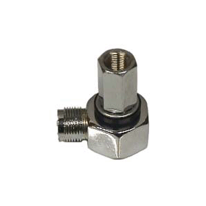 Workman SM1-L Right Angle SO-239 to 3/8 inch x 24 Threaded Stud