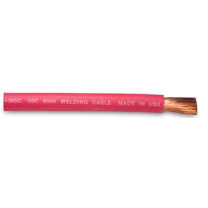 Carol Brand (01774-RD) -  Carolprene 1/0 (0 AWG) Welding Cable, Red, Sold by the Foot, Hookup Wire